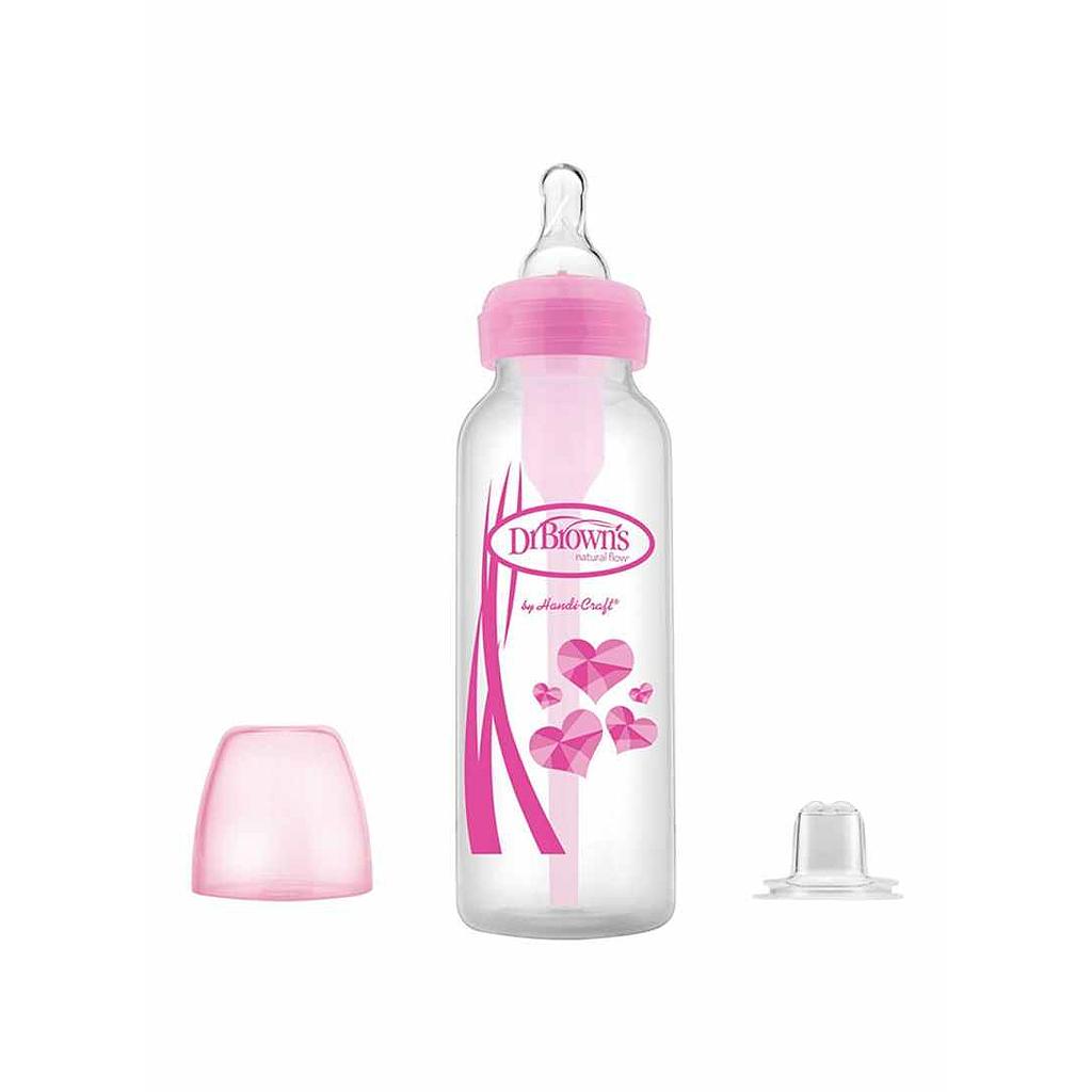 BIBERON B-ESTRECHA OPTIONS+ TRANSICION ROSADO 8OZ