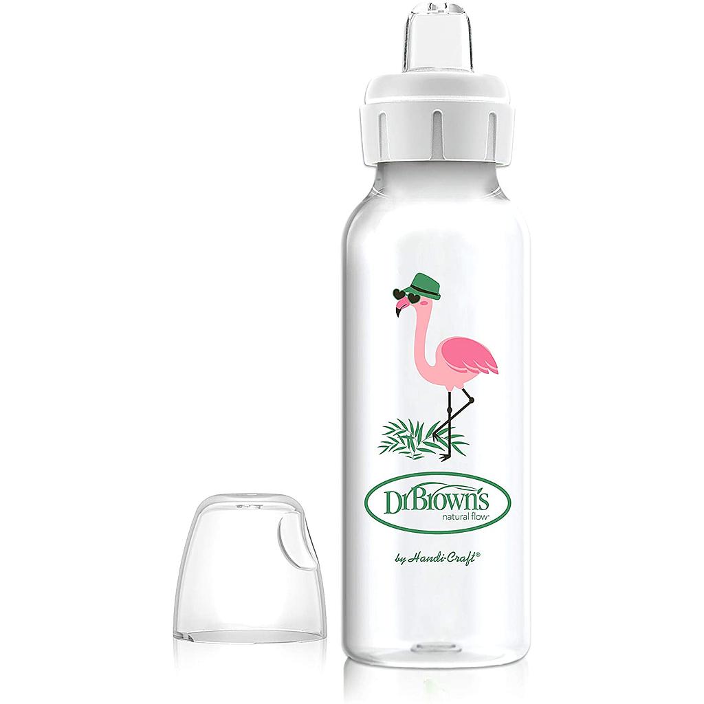 BIBERON B-ESTRECHA OPTIONS+ TRANSICION FLAMINGO 8OZ