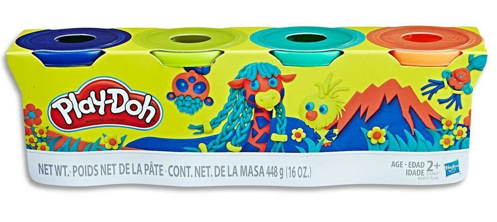 PLAY DOH COLORES CLASICO 4 PZ
