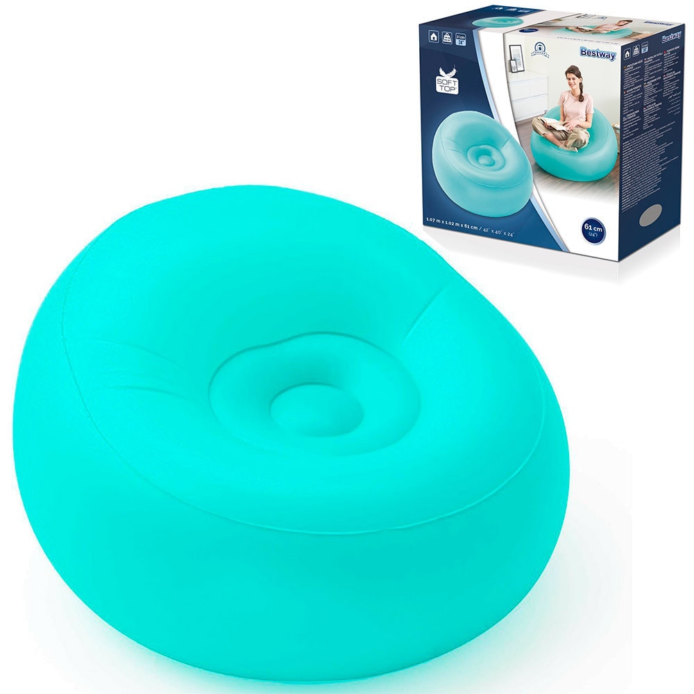 SILLA INFLABLE TURQUESA