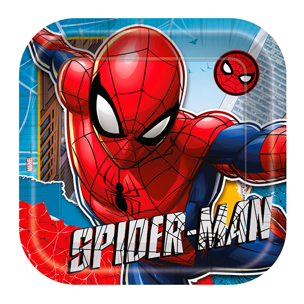 PLATOS PIÑATERIA SPIDERMAN 7&quot;