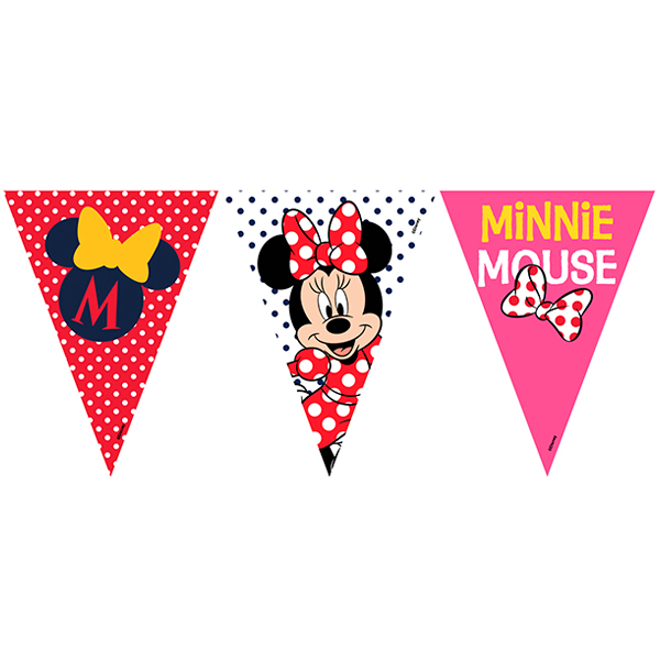 BANDERINES MINNIE MOUSE 10 PZ