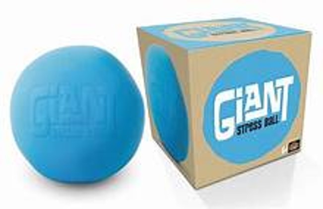 PELOTA GIGANTE ANTI ESTRÉS AZUL