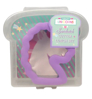 SET DE ALMUERZO CON CORTADOR DE SANDWICH DE UNICORNIO